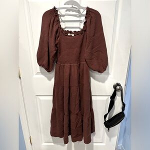Neuflora Vermont Dress - Brown (NO LONGER AVAILABLE ONLINE)